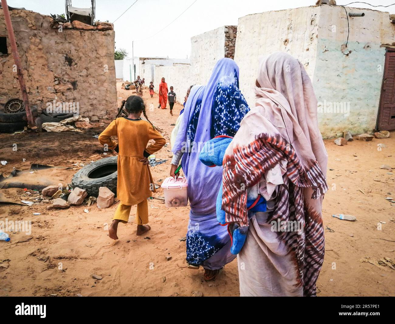 Mauretanien, Adrar, Chinguetti, das tägliche Leben Stockfoto