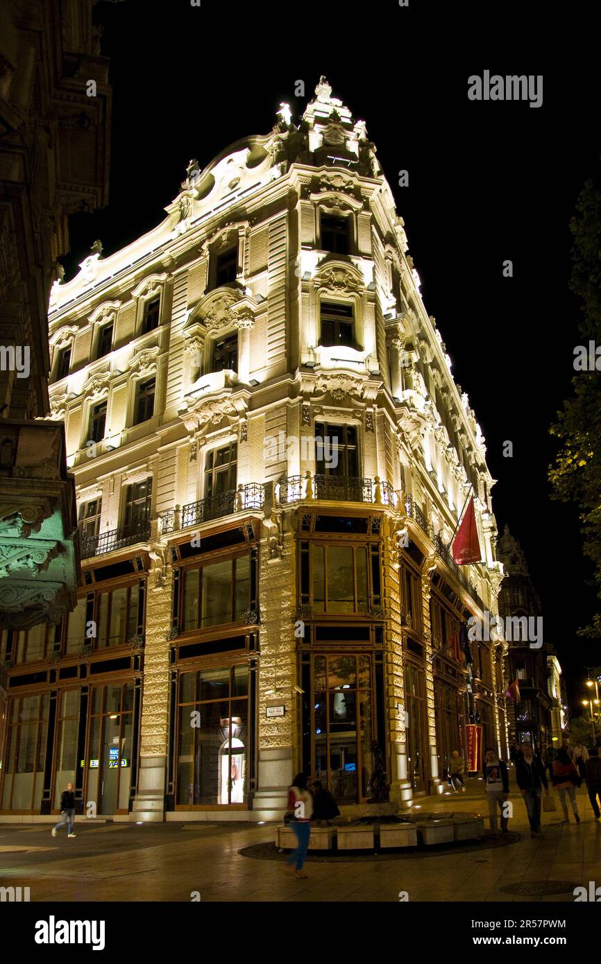 Ungarn. Budapest. Traditionelles Gebäude Stockfoto