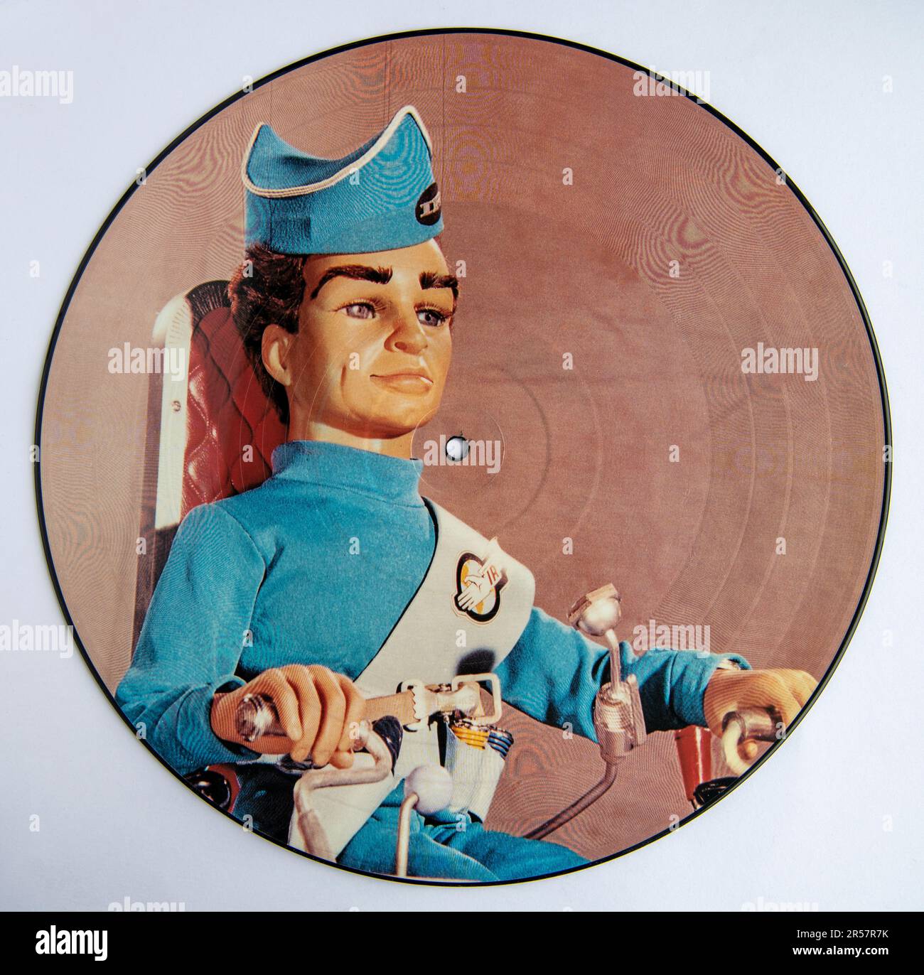 Picture Disc des No Strings-Albums des Barry Gray Orchestra mit Themen aus der TV-Serie von Gerry Anderson, wie Thunderbirds Stockfoto