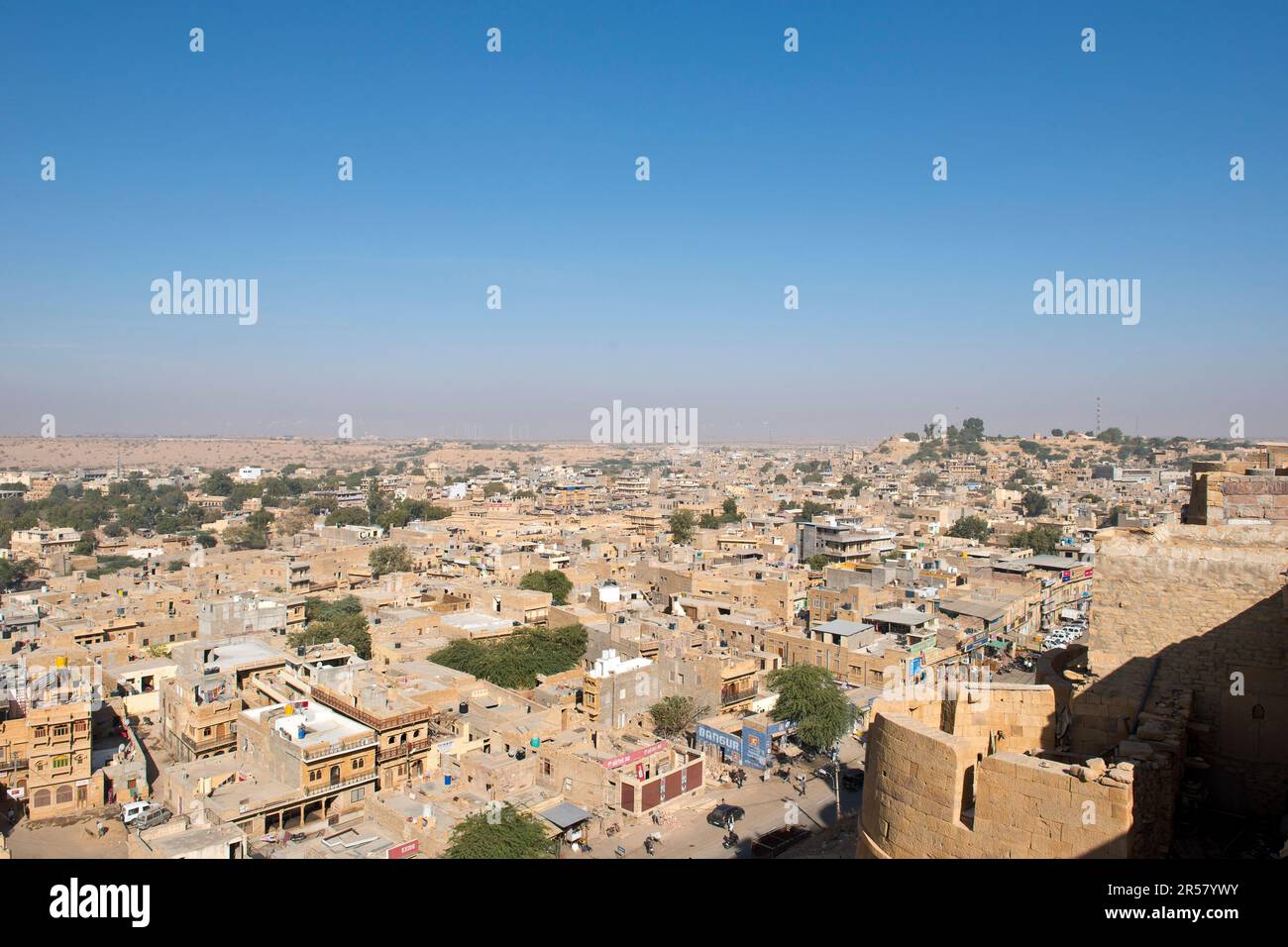 Indien. Rajasthan. Jaisalmer. Querformat Stockfoto