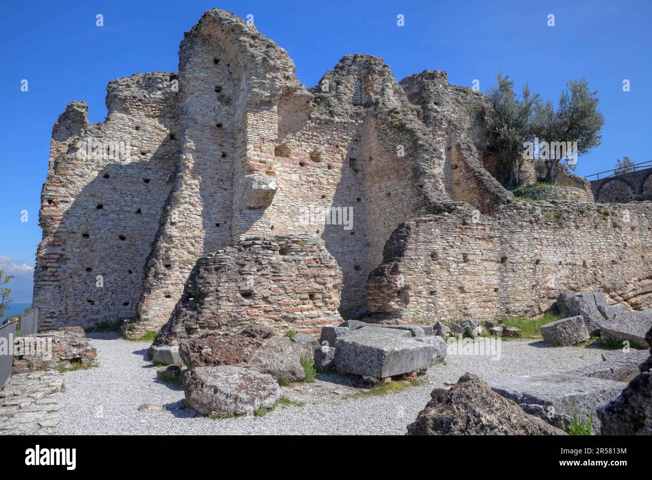 Höhlen von Catullo, römische Villa, Sirmione, Lombardei, Grotte di Catullo, Italien Stockfoto