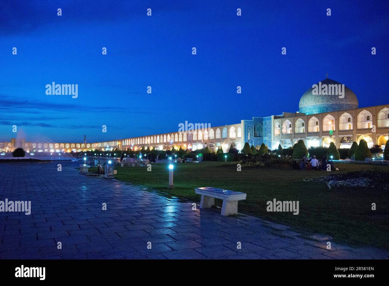 Asien. Im Iran. Isfahan. Imam-Platz Stockfoto