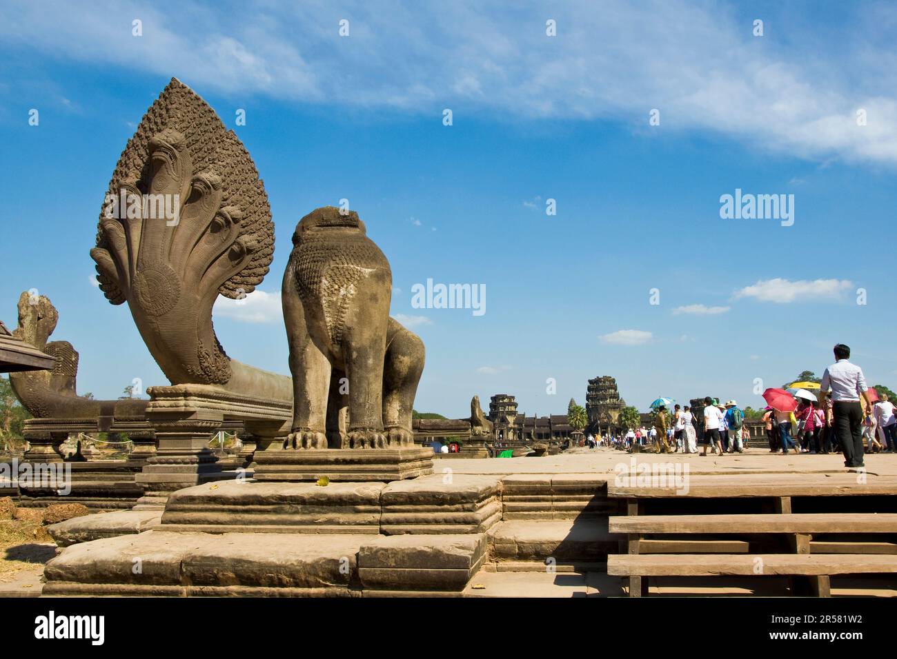 Angkor Wat Tempel. Kambodscha Stockfoto