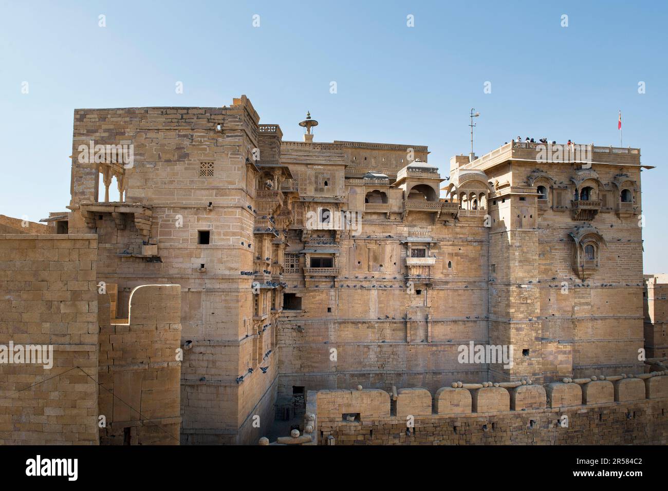 Indien. Rajasthan. Jaisalmer. Örtliches Fort Stockfoto