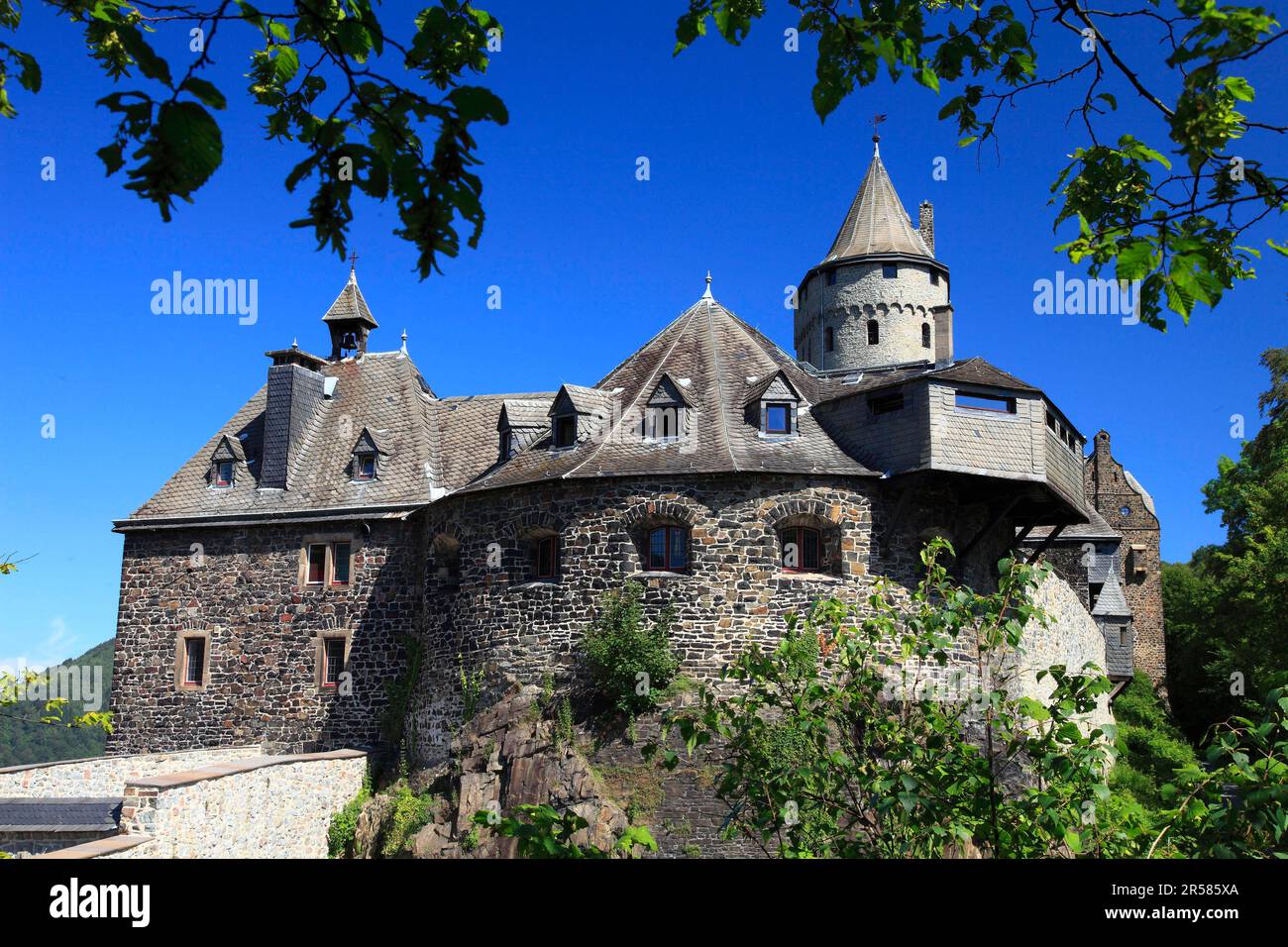 Schloss Altena, Altena, Lennetal, Maerkisches Land, Sauerland, Nordrhein-Westfalen, Deutschland Stockfoto