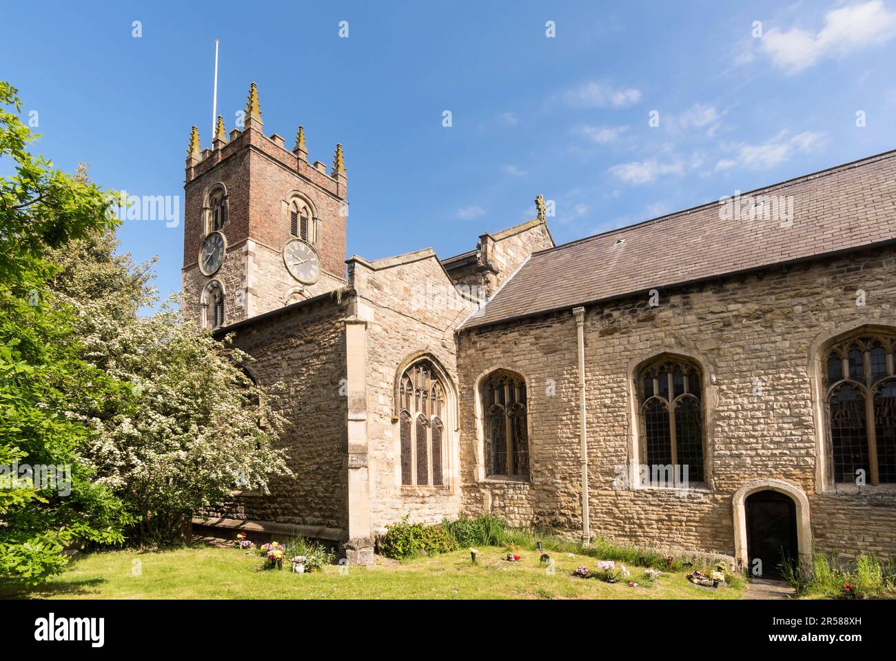 Die gelistete All Saints Kirche in Market Weighton, East Riding of Yorkshire, England, Großbritannien Stockfoto