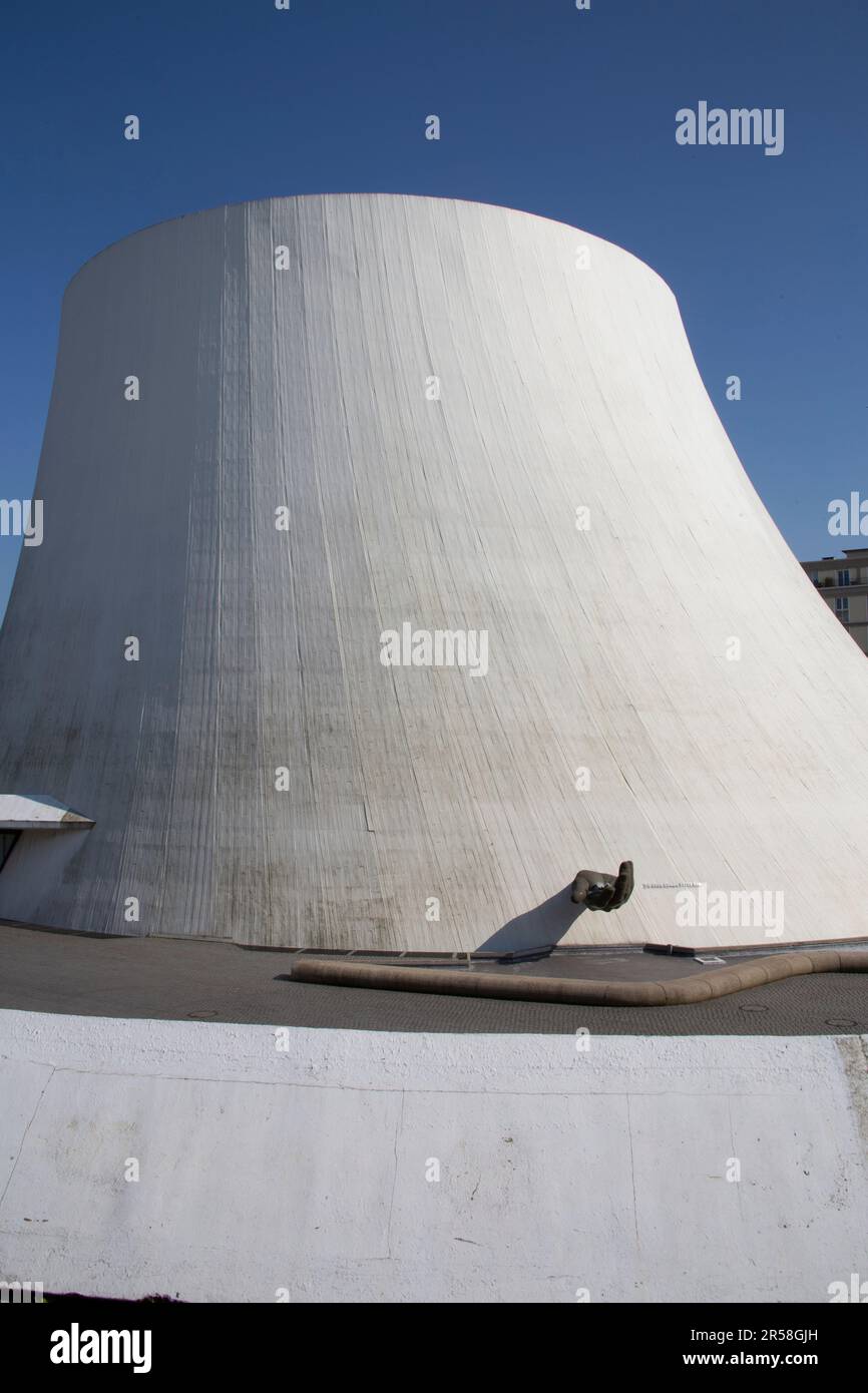 Le Volcan, entworfen von Oscar Niemeyer im Maison de la Culture du Havre, Le Havre Normandie Frankreich Stockfoto