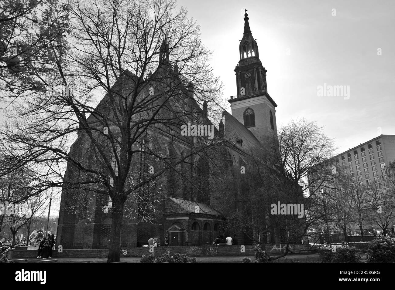 St. Marienkirche in ihrer vollen Pracht, Berlin Deutschland Stockfoto