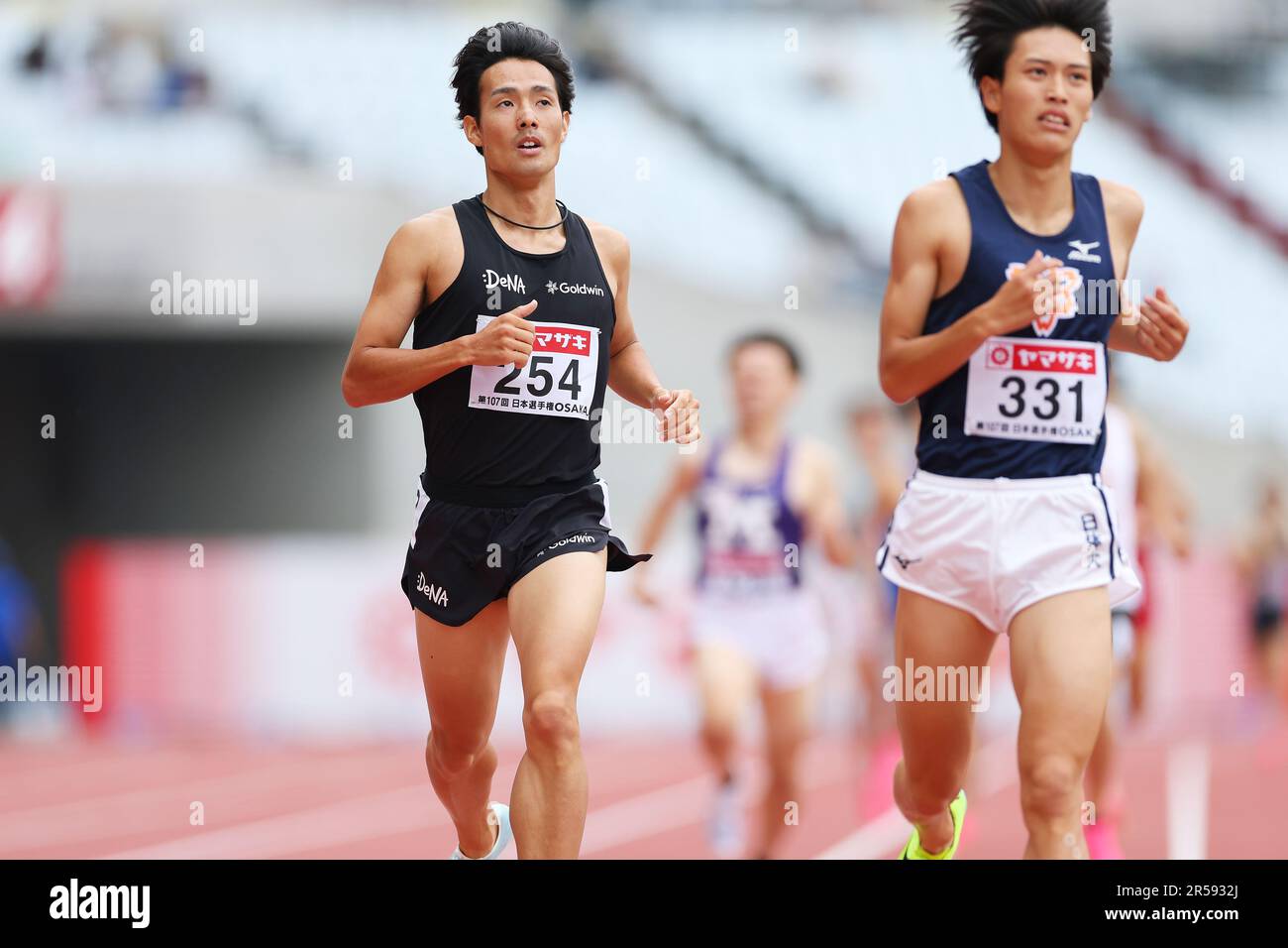 Osaka, Japan. 1. Juni 2023. Ryoji Tatezawa Athletics : die Japan Track & Field National Championships 107. Herrenrenrenrenrenrenrenrenrennen 1500m im Yanmar Stadium Nagai in Osaka, Japan . Kredit: Naoki Morita/AFLO SPORT/Alamy Live News Stockfoto