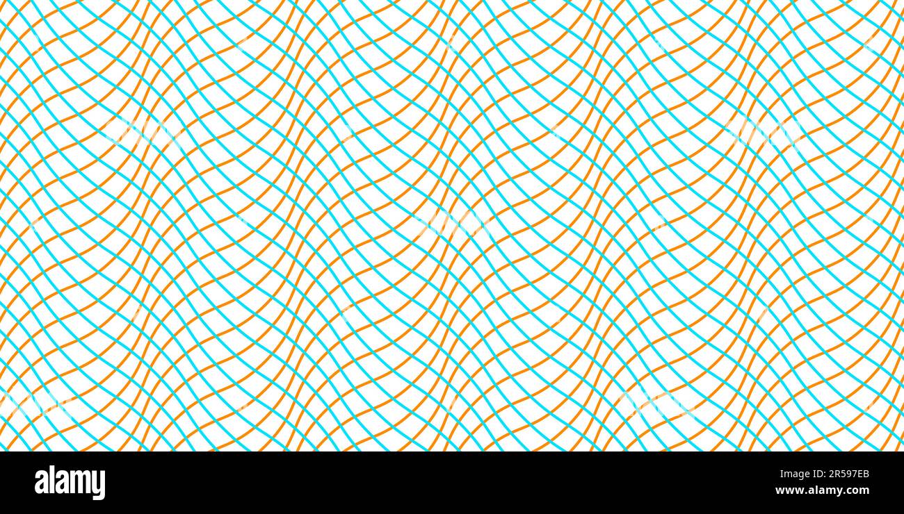 Welliger linearer Hintergrund. Nahtloses Guilloche-Muster. Moiré-Schmuck. Gestaltungselement für Banknoten, Diplome, Zertifikate. Vektorhintergrund. Stock Vektor