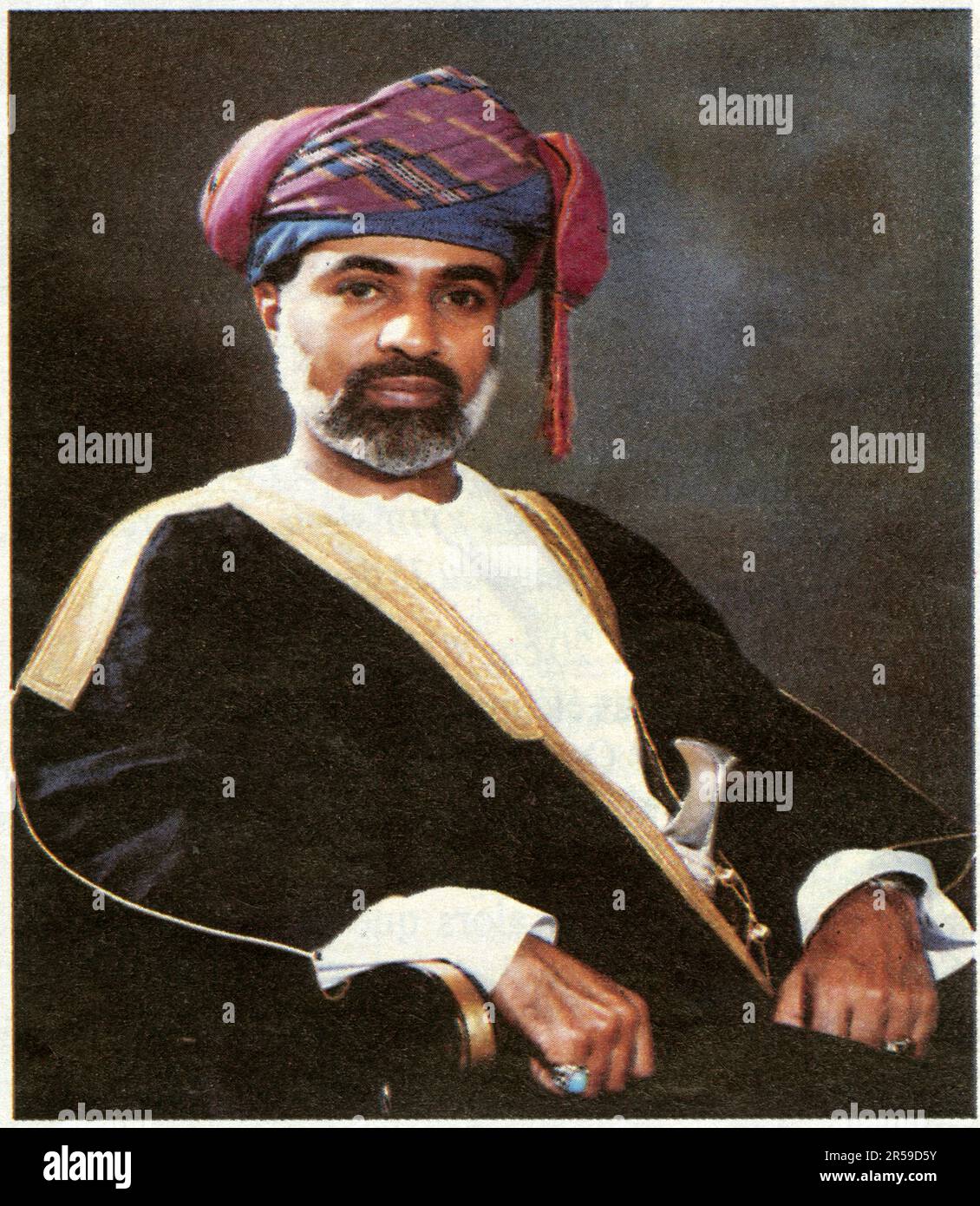 Le Sultan Qaboos d'Oman Stockfoto