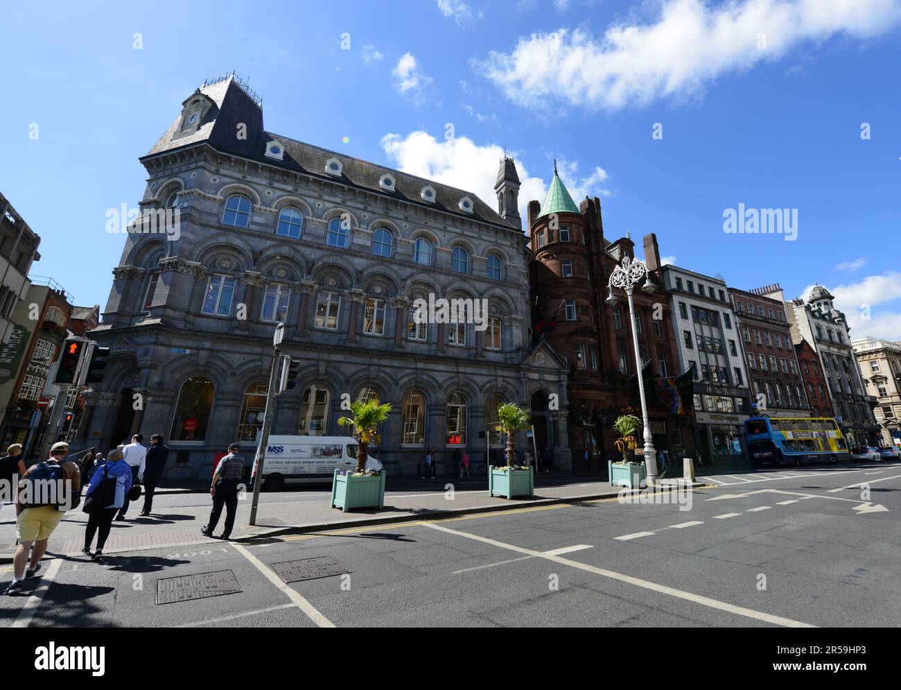 Ehemalige Hibernian Bank am College Green in Dublin, Irland. Stockfoto