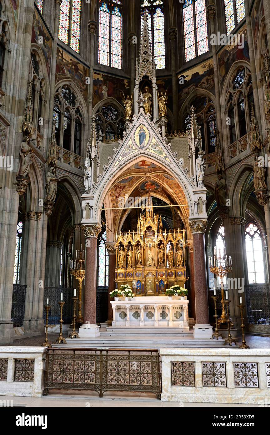 Wien, Österreich. Votivkirche Wien. Chor der Votivkirche Stockfoto