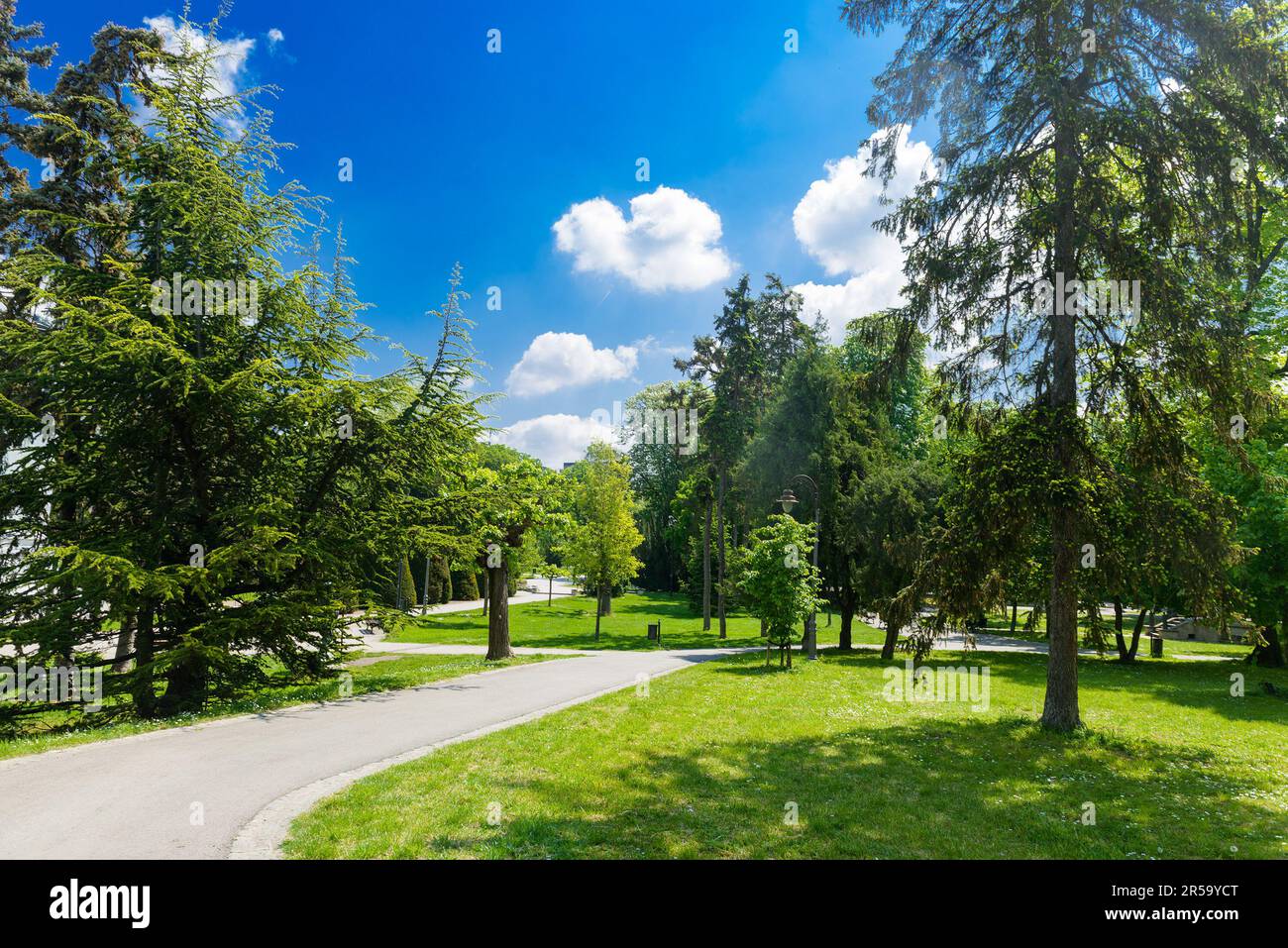 Wunderschöner Kalemegdan-Park in Belgrad. Serbien Stockfoto