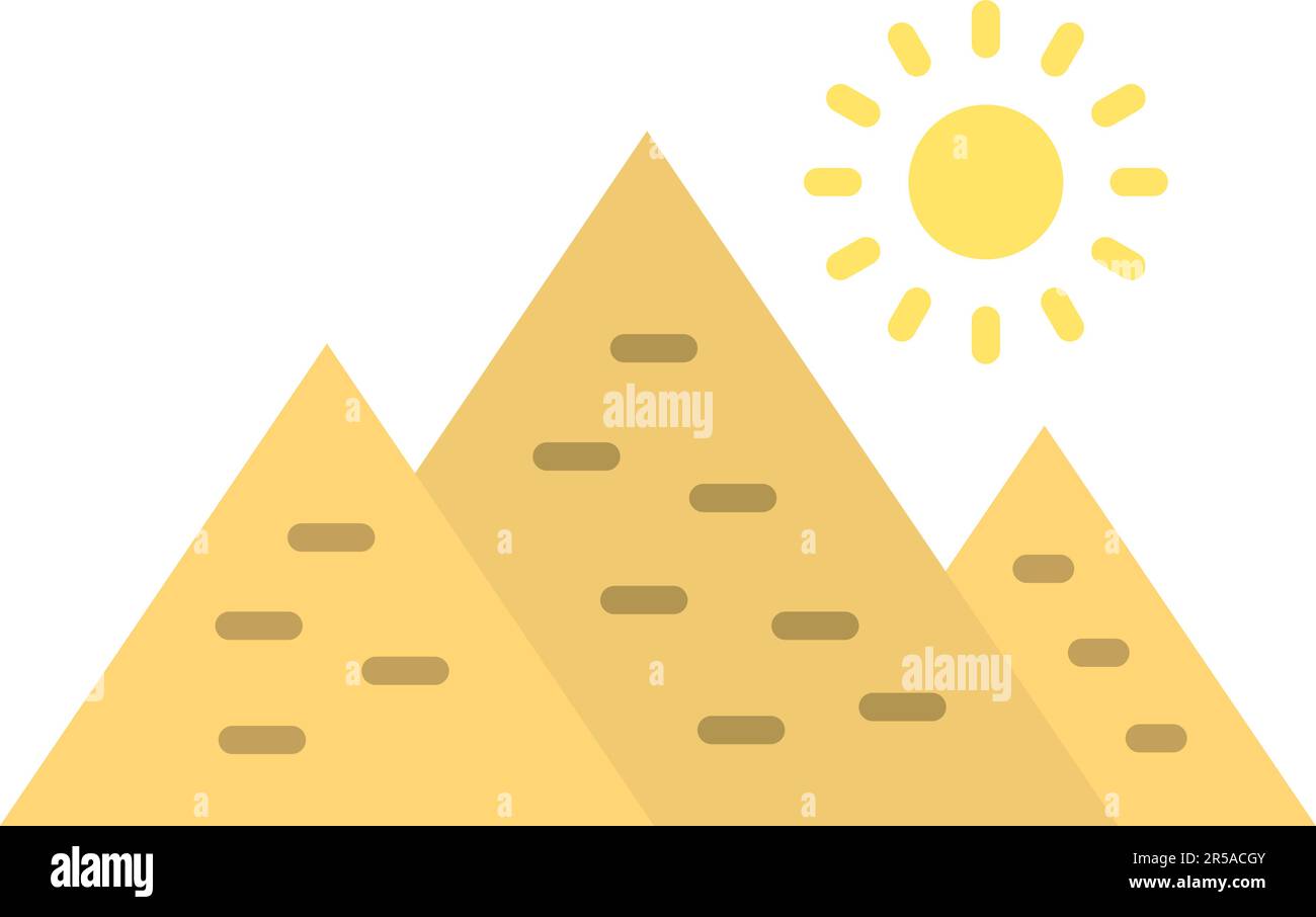 Vektorbild des Pyramidensymbols. Stock Vektor