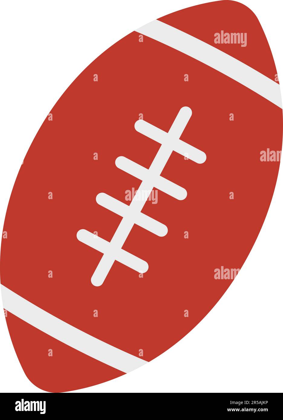 Vektorbild des Rugby-Ball-Symbols. Stock Vektor