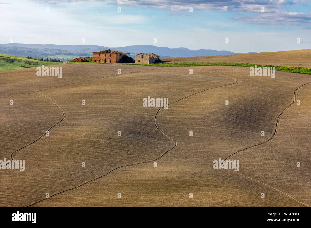 Casolare nella Campagna Toscana Stockfoto