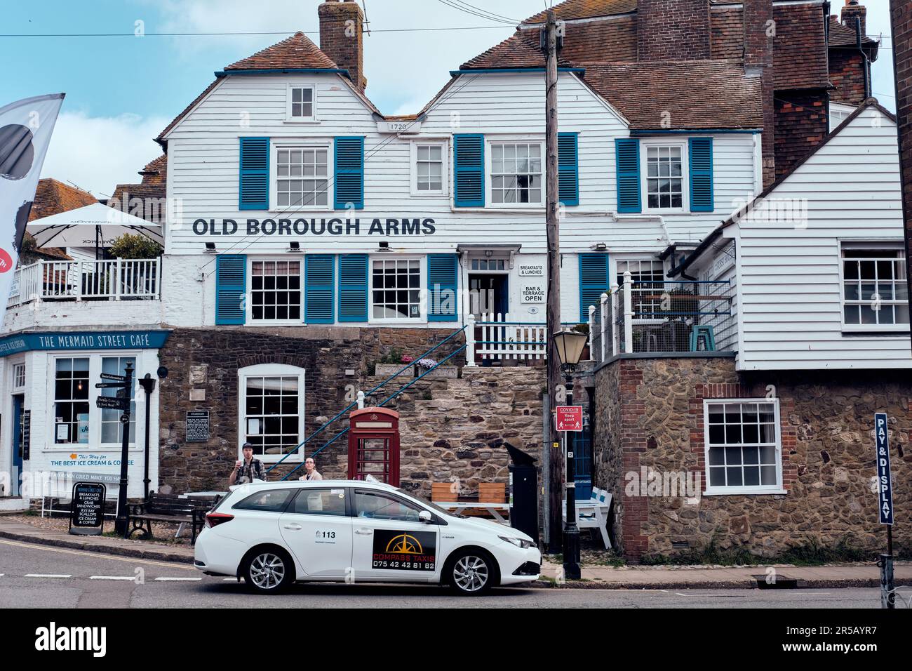 Der Old Borough Arms Pub in Rye, East Sussex Stockfoto