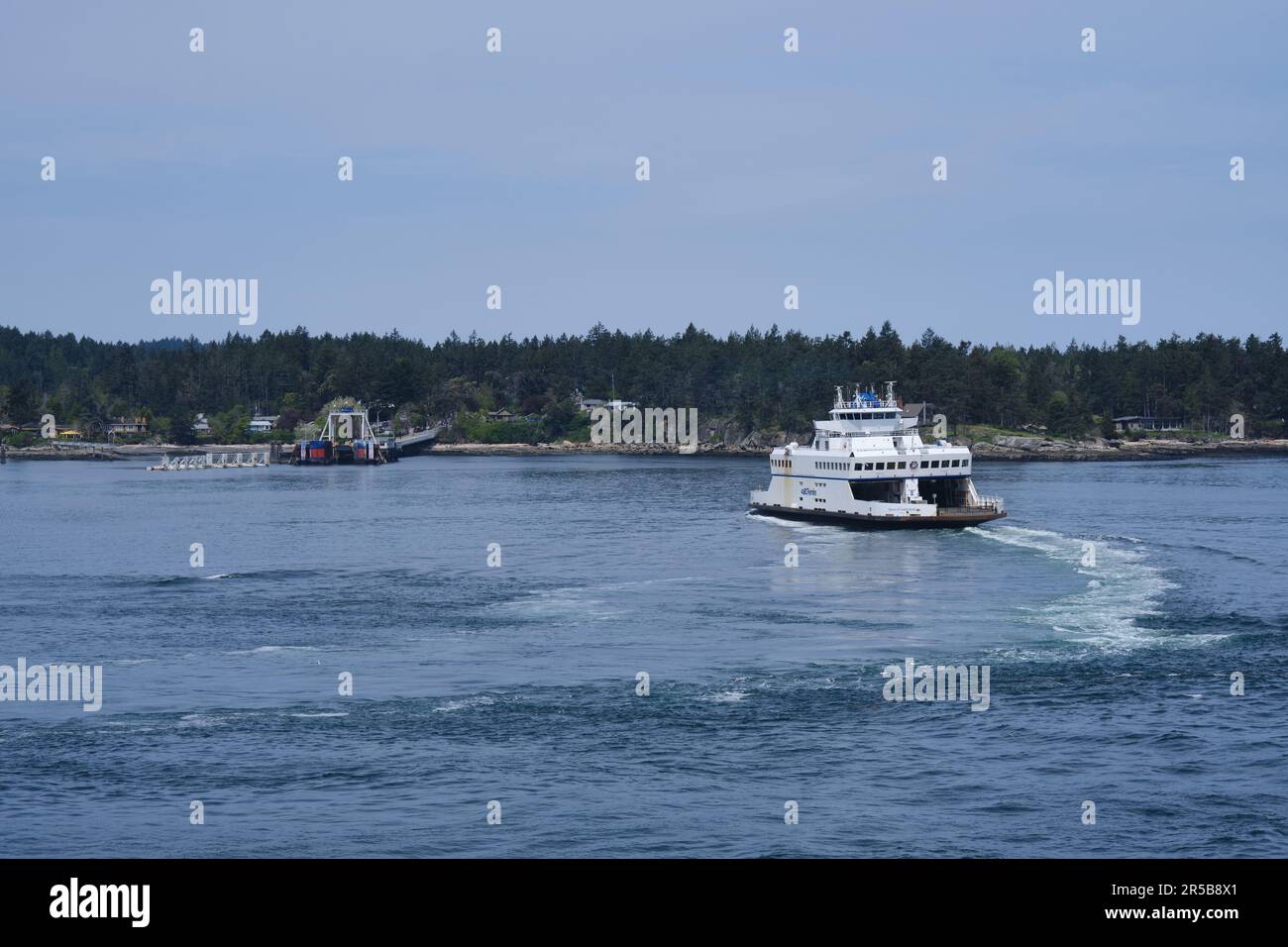 Fähre nach Galiano Island, British Columbia, Kanada Stockfoto