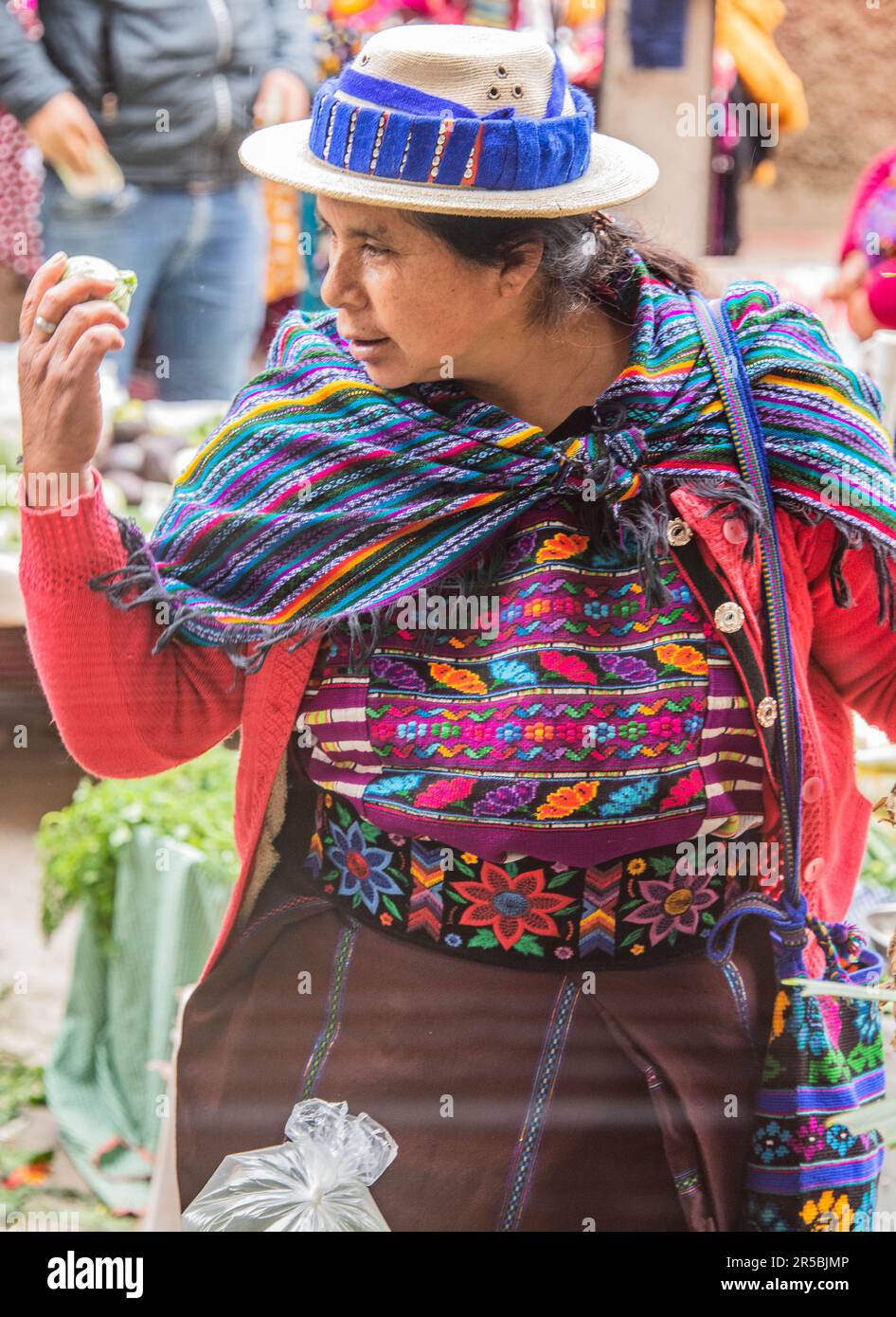 Die traditionellen Hochländer, Todos Santos Cuchumatán, Huehuetenango, Guatemala Stockfoto