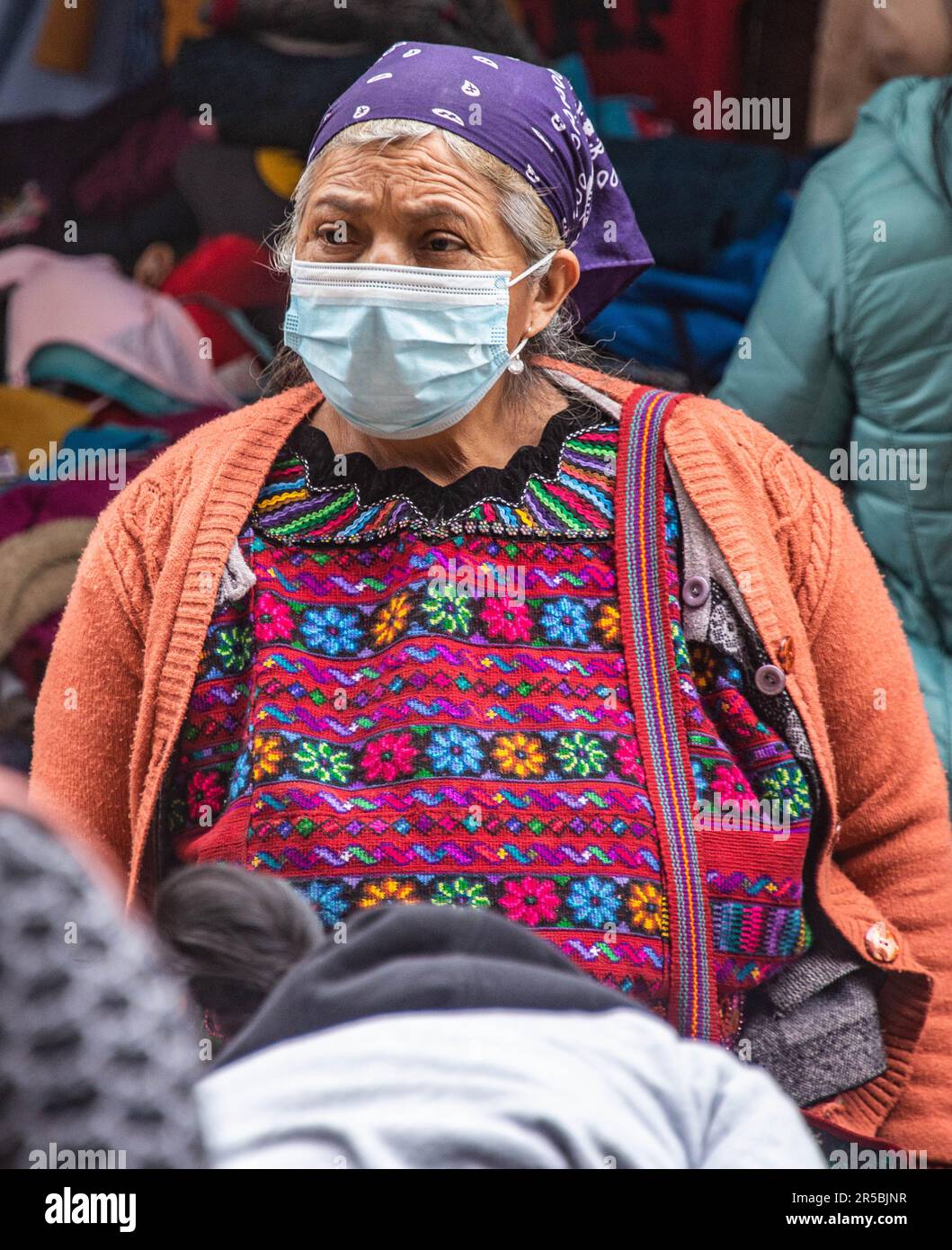 Die traditionellen Hochländer, Todos Santos Cuchumatán, Huehuetenango, Guatemala Stockfoto