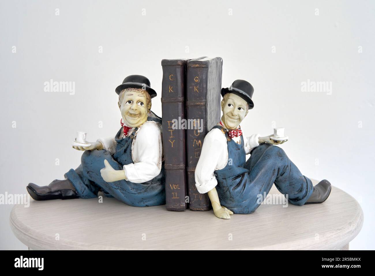 Das Buch mit Laurel und Hardy endet. Ein britisch-amerikanisches Comedy-Duo aus den 1920er bis Mitte der 1950er. Hollywood-Filmstar Stockfoto