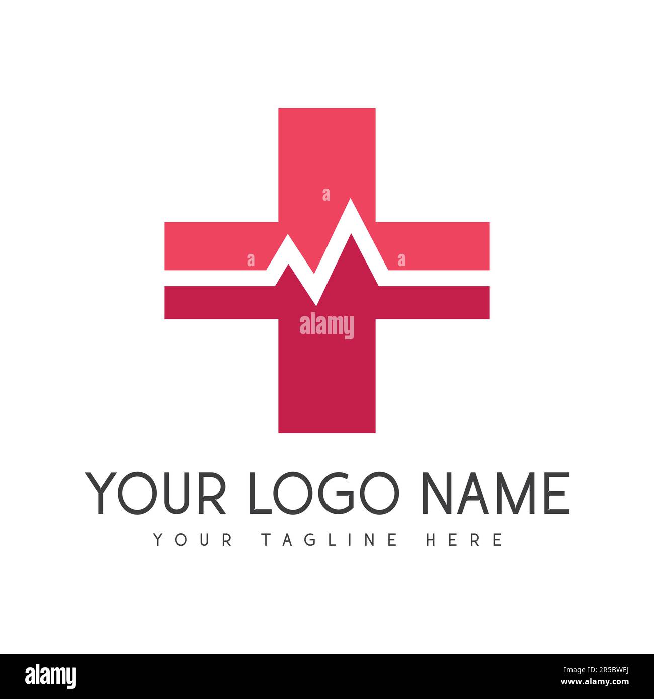 Health Care Logo Design Plus Zeichen Health Protection Logo Hospital Clinic Stock Vektor
