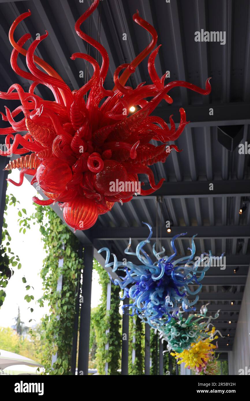 9-17-2021: Seattle, Washington; Chihuly Glass Museum Stockfoto
