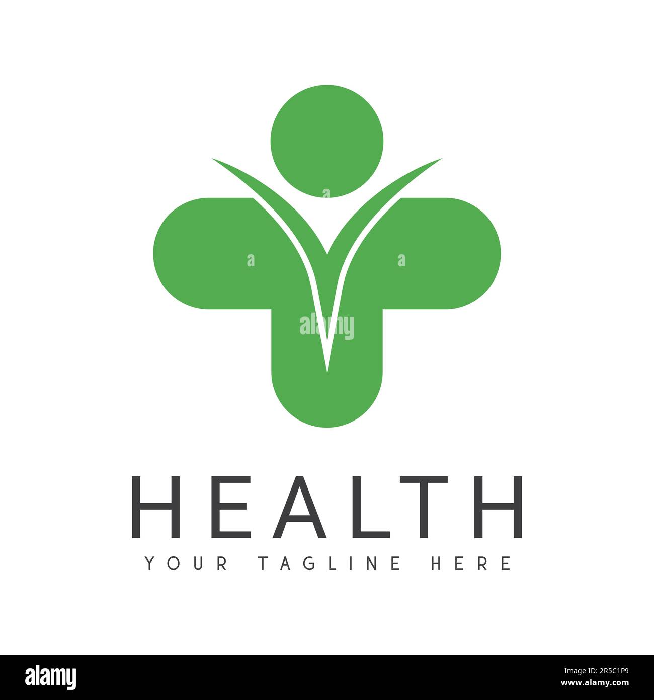 Health Care Logo Design Plus Sign Nursing Logo Stock Vektor