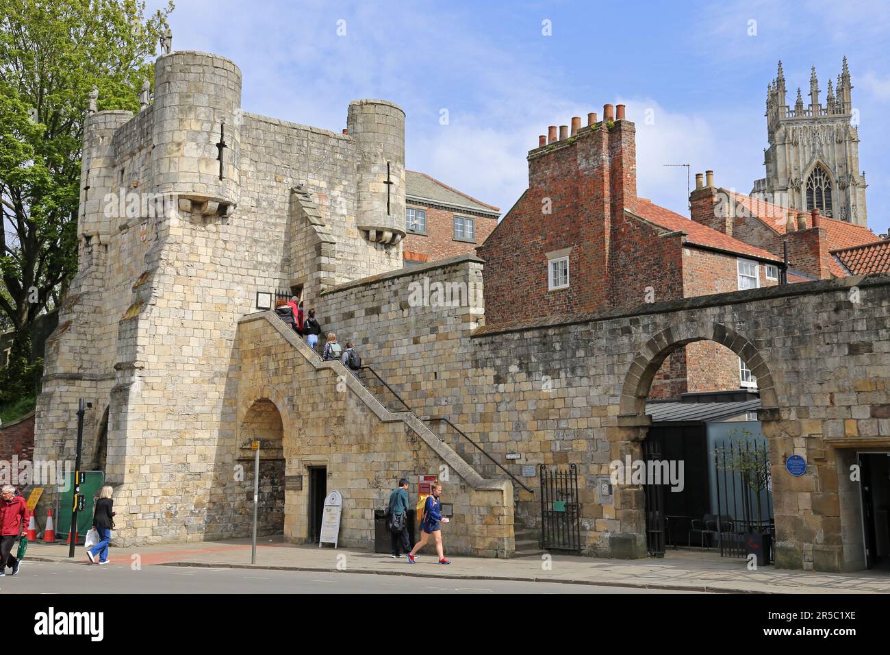 Bootham Bar, St Leonard's Place, York, North Yorkshire, England, Großbritannien, Großbritannien, Großbritannien, Europa Stockfoto