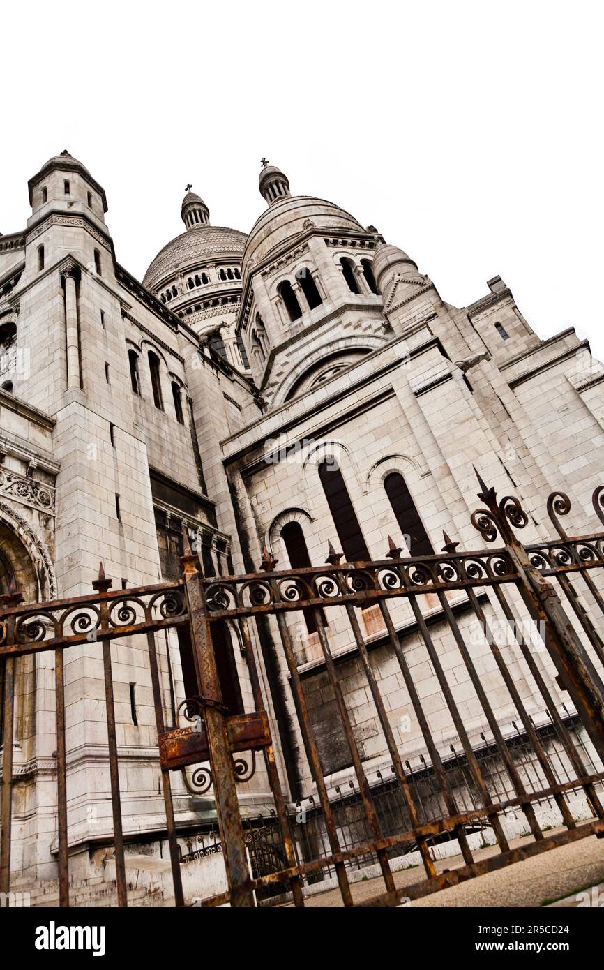 Details der Basilika des Heiligen Herzens von Paris, allgemein bekannt als Sacré-C?ur Basilika, gewidmet dem Heiligen Herzen Jesu, in Paris, Frankreich Stockfoto