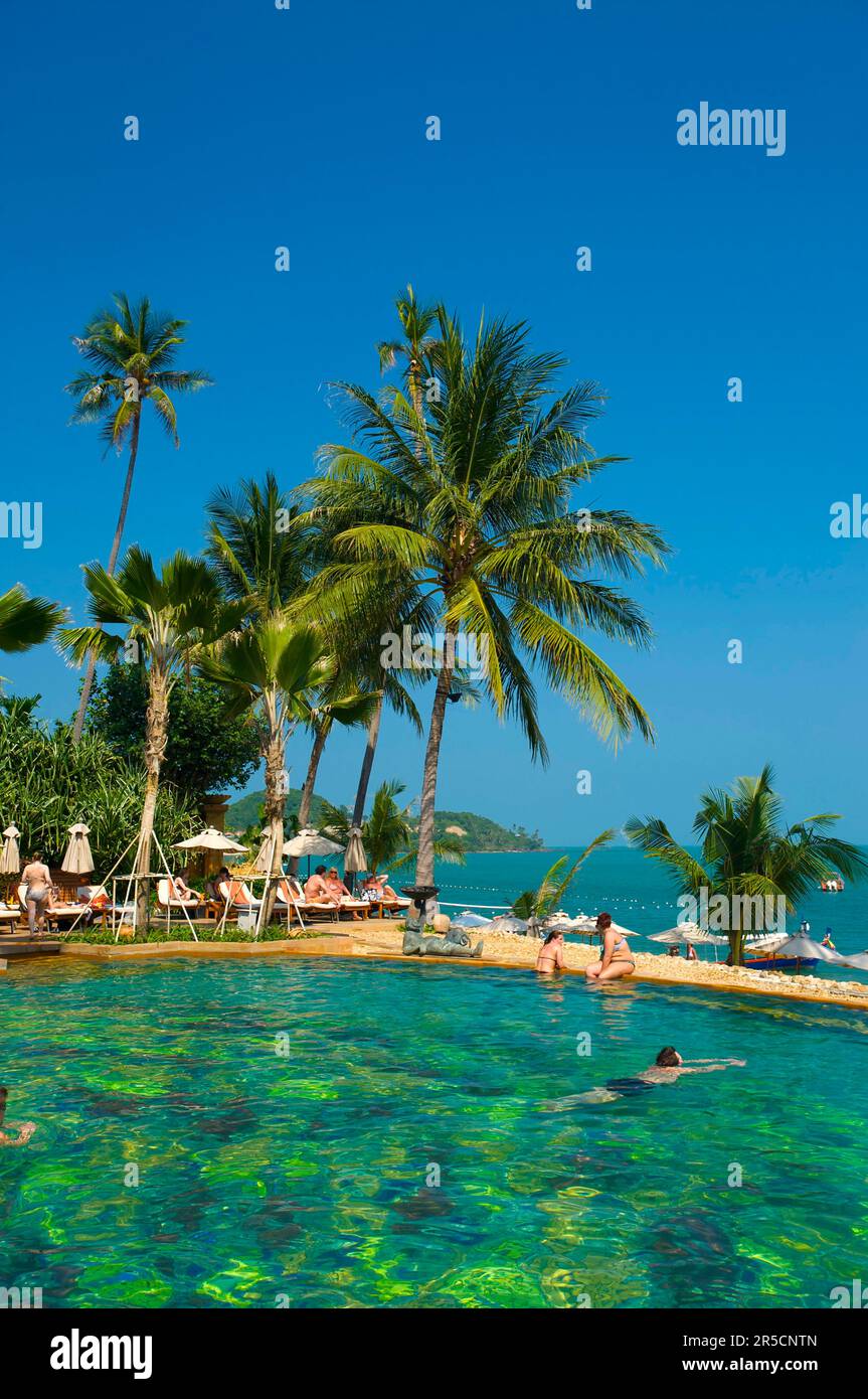 Anantara Hotel am Mae Nam Beach, Ko Samui Island, Thailand, Südthailand, Resort Stockfoto