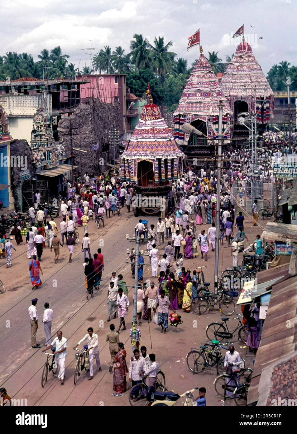 Wagenfestival während Arudra Dharsan in Chidambaram, Tamil Nadu, Südindien, Indien, Asien Stockfoto