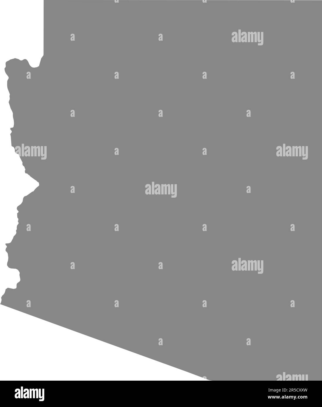 GRAUE CMYK-Farbkarte von ARIZONA, USA Stock Vektor