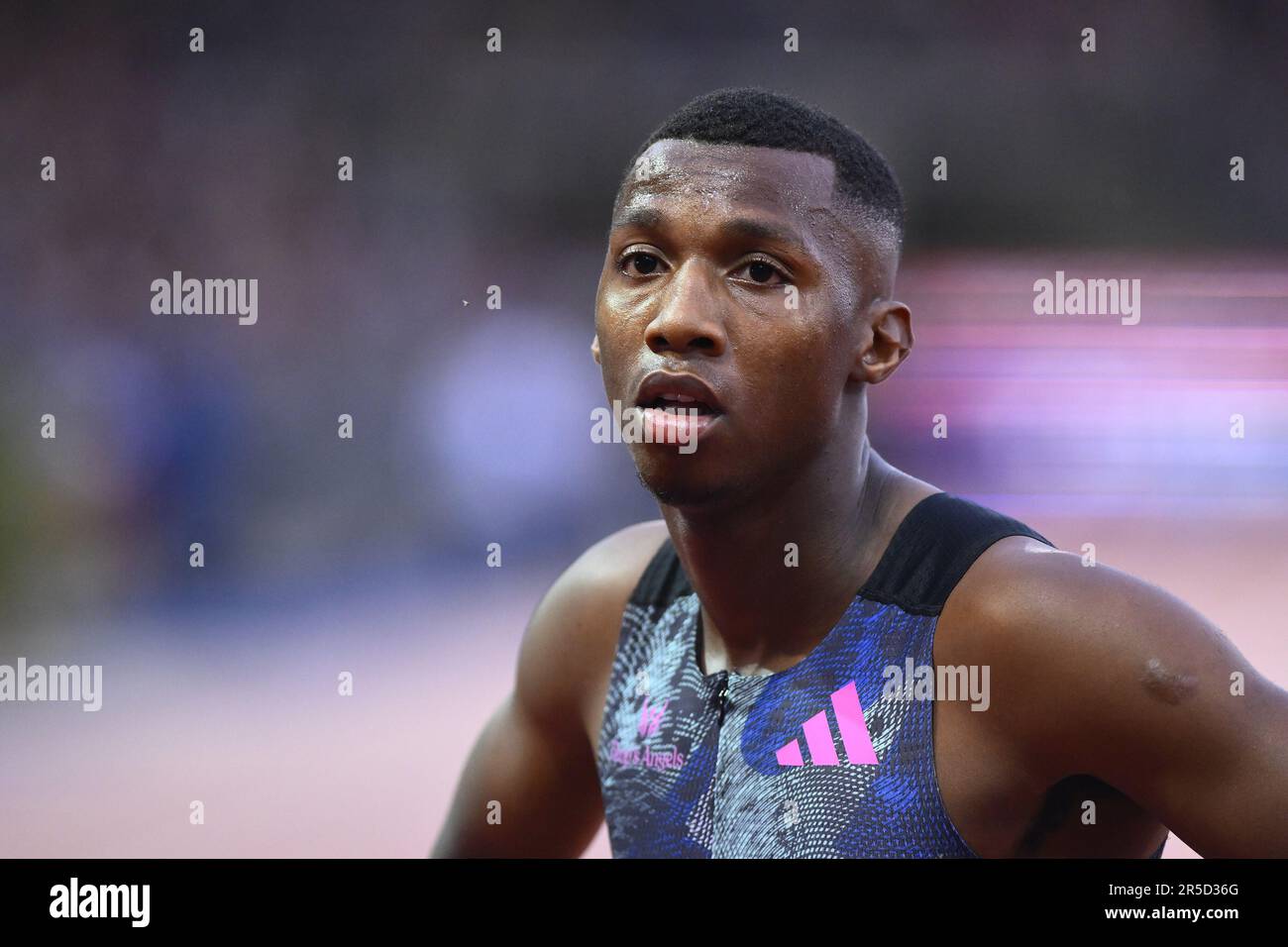 Florenz, Italien. 02. Juni 2023. Erriyon KNIGHTON (USA) anlässlich der Goldenen Gala Pietro Mennea 2023 am 2. Juni 2023 im Stadio Luigi Ridolfi in Florenz, Italien. Kredit: Live Media Publishing Group/Alamy Live News Stockfoto