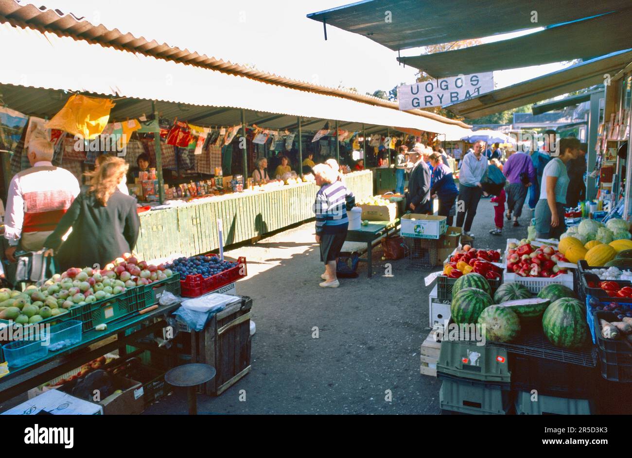 Public Market, Kaunas, Litauen Stockfoto