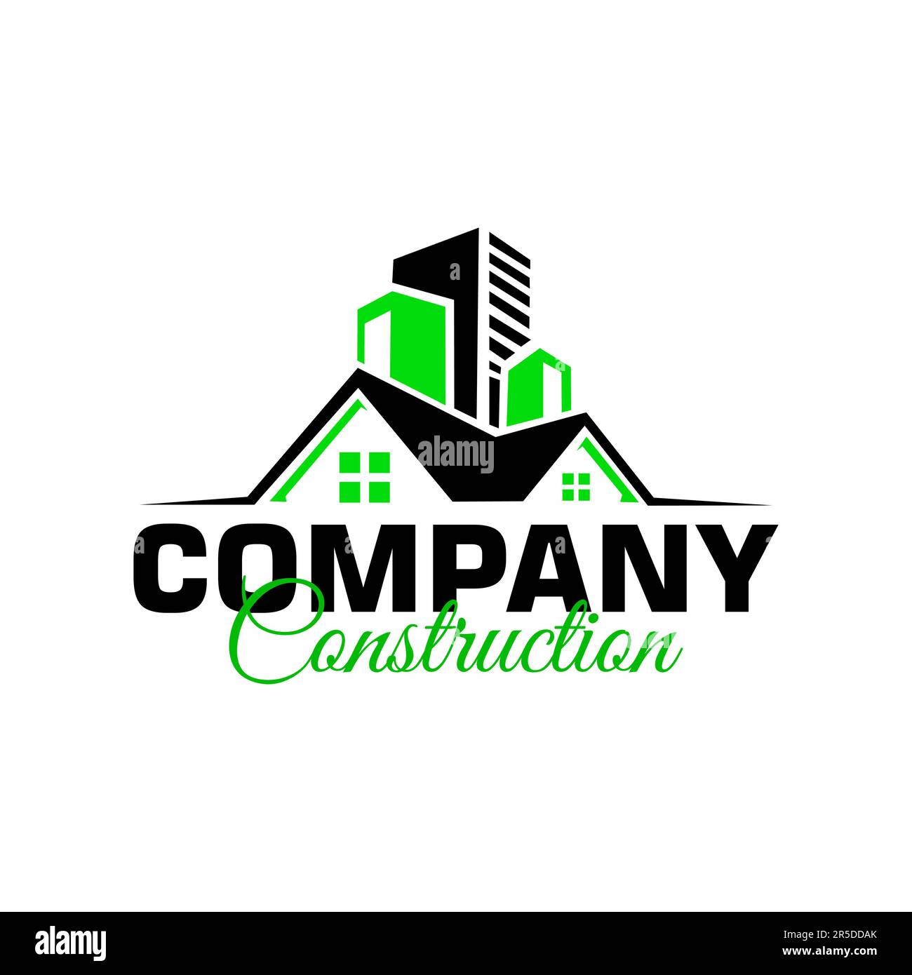 Rasenpflege Logo Design kreative Idee Vektordesign Inspiration Stock Vektor