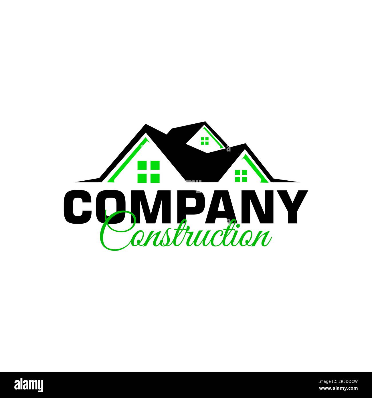 Rasenpflege Logo Design kreative Idee Vektordesign Inspiration Stock Vektor