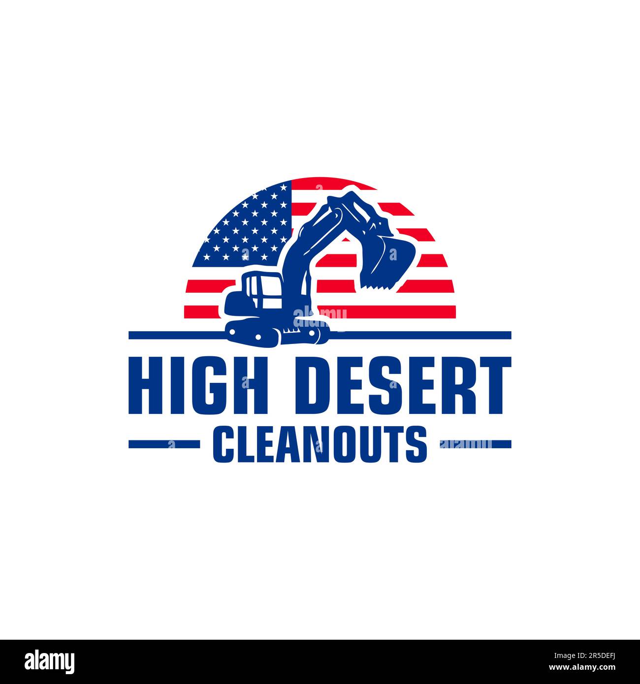 Baggersymbol Vektorlogo Logo Inspiration Stock Vektor