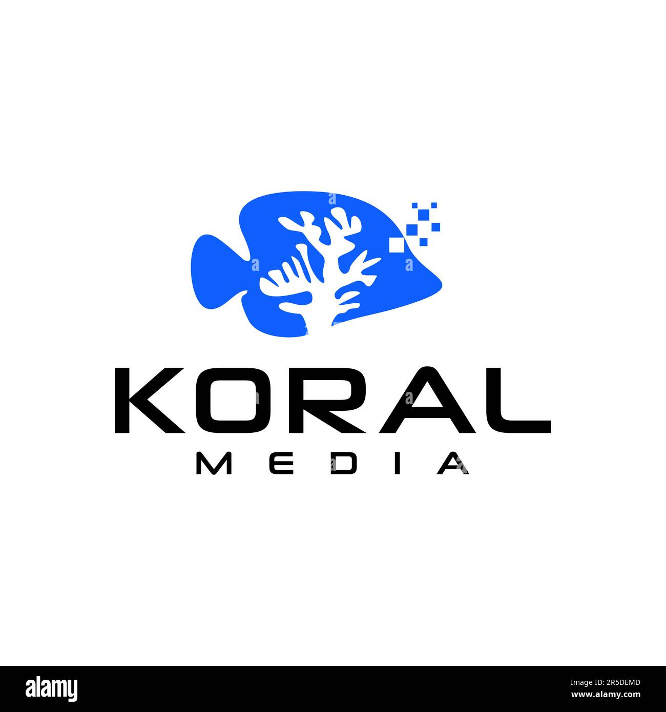 Coral Icon Tech Vector Logo Inspiration Stock Vektor