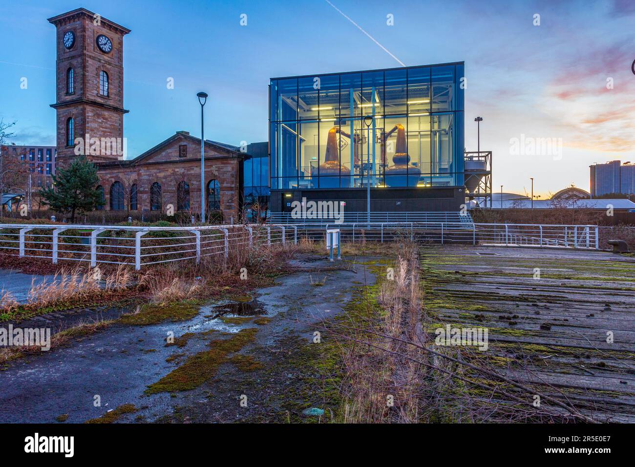 Clydeside Destillery Glasgow, Schottland Stockfoto