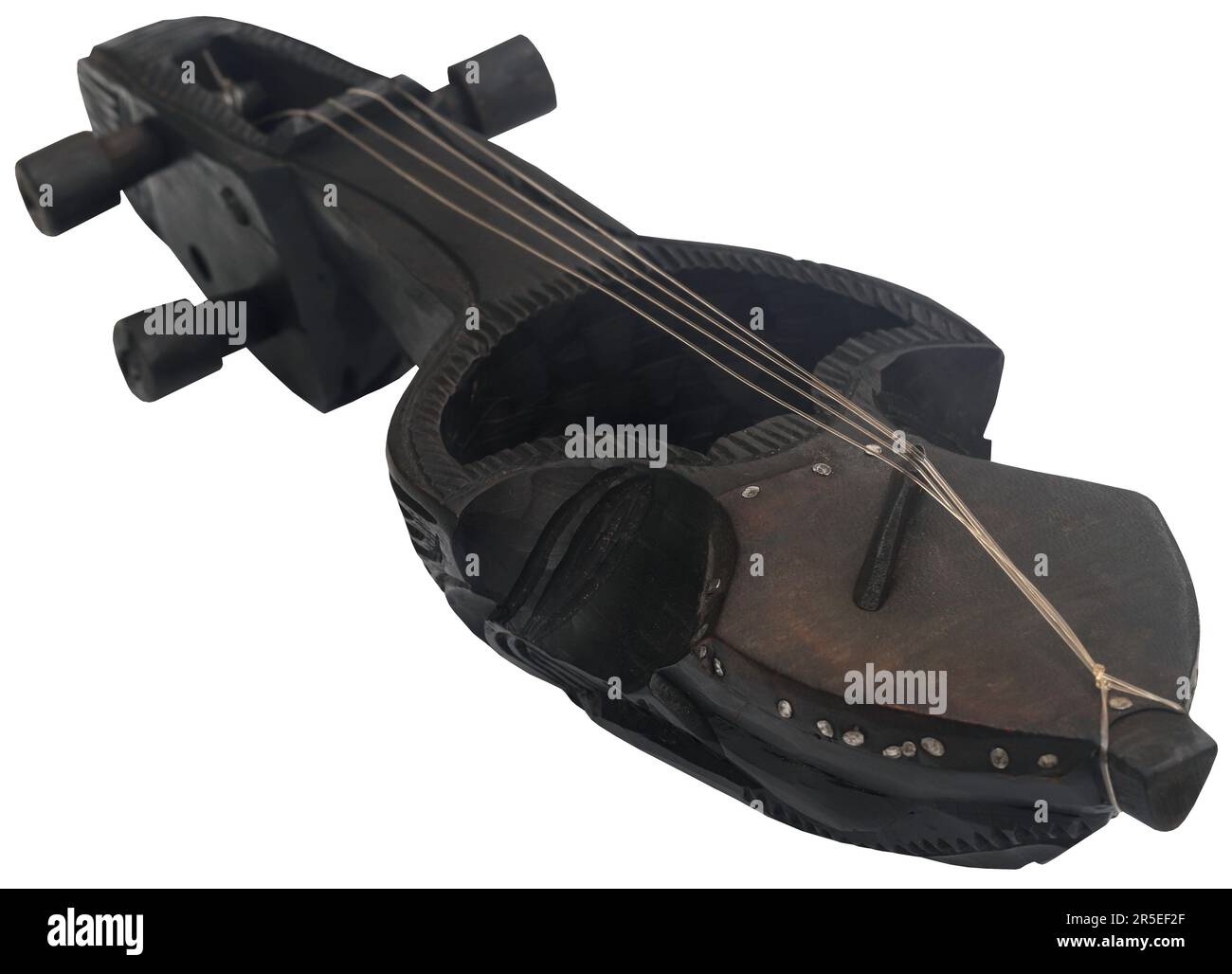 Nepali sarangi ein beliebtes Musikinstrument auf dem indischen Subkontinent Stockfoto