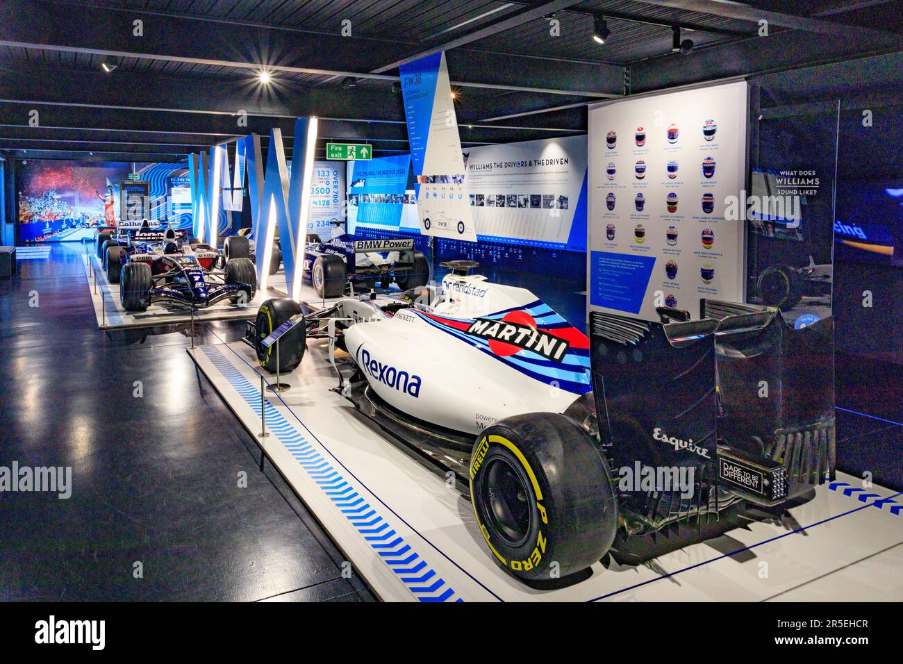 Williams FW38 im F1 Room im Haynes International Motor Museum, Sparkford, Somerset, Großbritannien Stockfoto