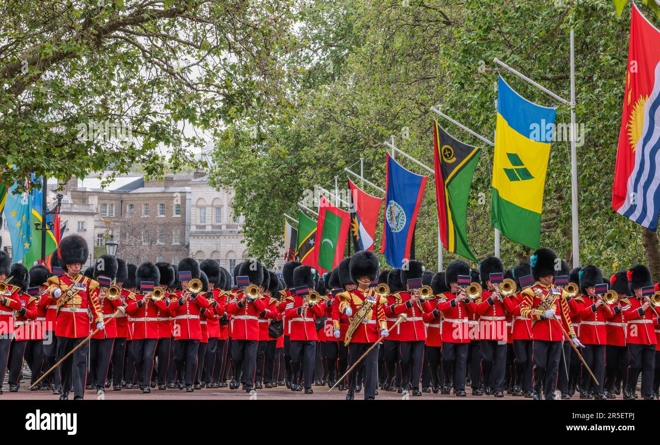 London, Großbritannien. 03. Juni 2023. Die Probe für die Färbung fand heute im St. James Park statt. Kredit: Paul Quezada-Neiman/Alamy Live News Stockfoto