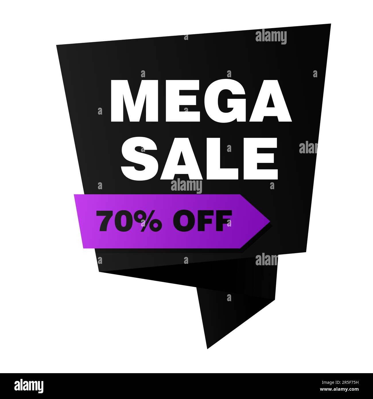 Bannerdesign für Mega-Sale-Angebote mit 70 % Rabatt Stock Vektor