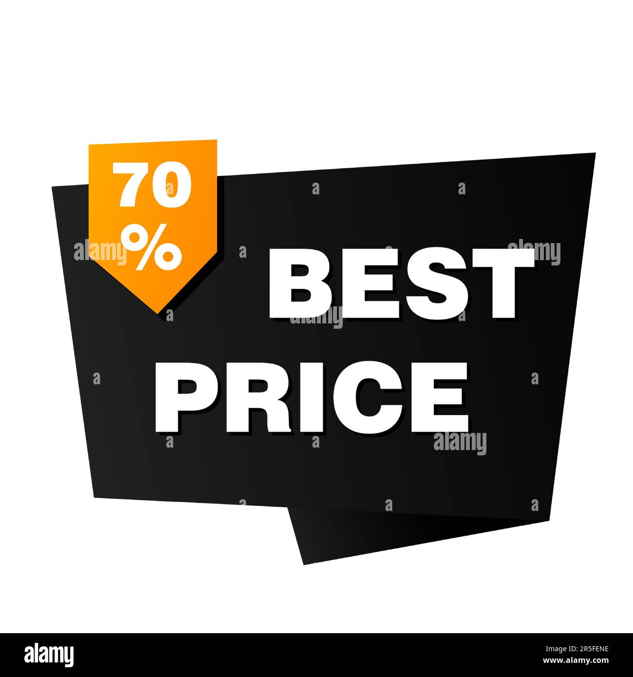 Bannerdesign mit dem besten Preis und 70 % Rabatt Stock Vektor