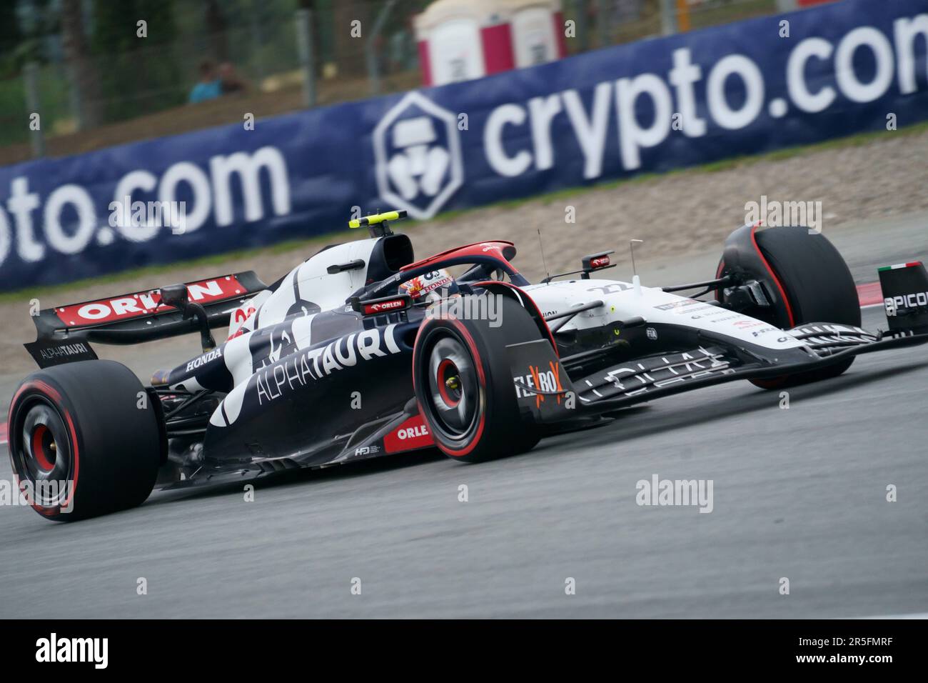 Barcelona, Spanien. 3. Juni 2023: Circuit de Barcelona-Catalunya, Barcelona, Spanien: Formel 1 Grand Prix Spanien 2023: Qualifikationstag: Yuki Tsunoda Alpha Tauri Credit: Action Plus Sports Images/Alamy Live News Stockfoto