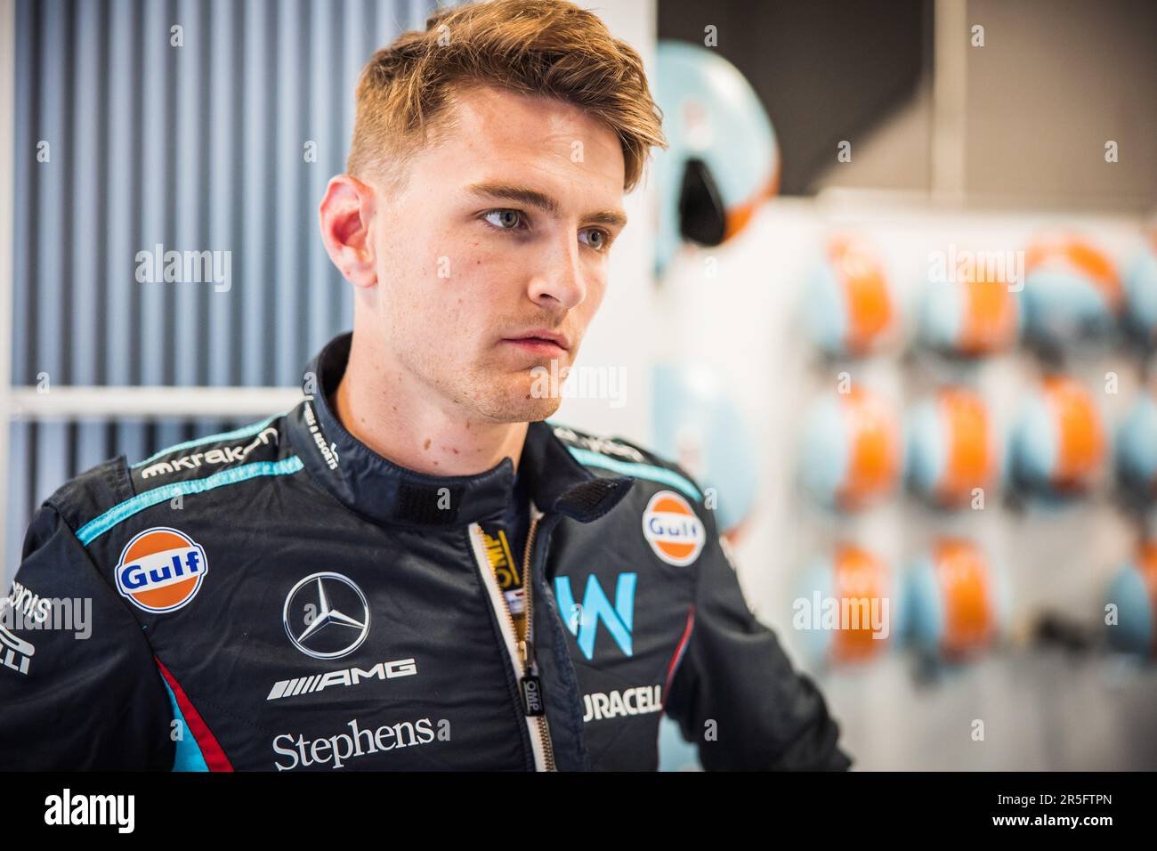 Barcelona, Spanien. 03. Juni 2023. Logan SarSergeant (USA) Williams Racing. 03.06.2023. Formel-1-Weltmeisterschaft, Rd 8, Spanischer Grand Prix, Barcelona, Spanien, Qualifikationstag. Das Foto sollte wie folgt lauten: XPB/Press Association Images. Kredit: XPB Images Ltd/Alamy Live News Stockfoto