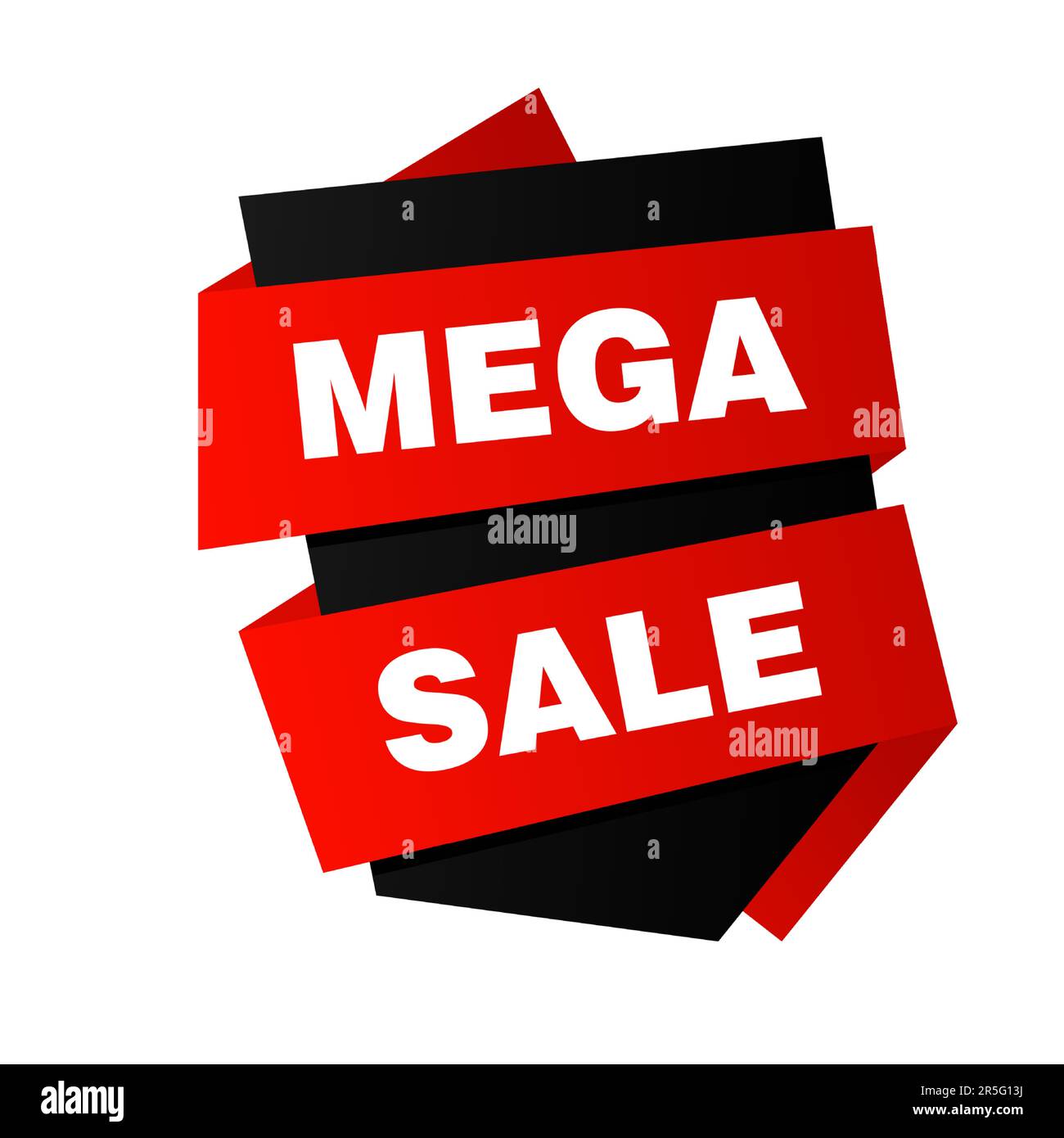 Bannerdesign für Mega-Sale-Angebote Stock Vektor