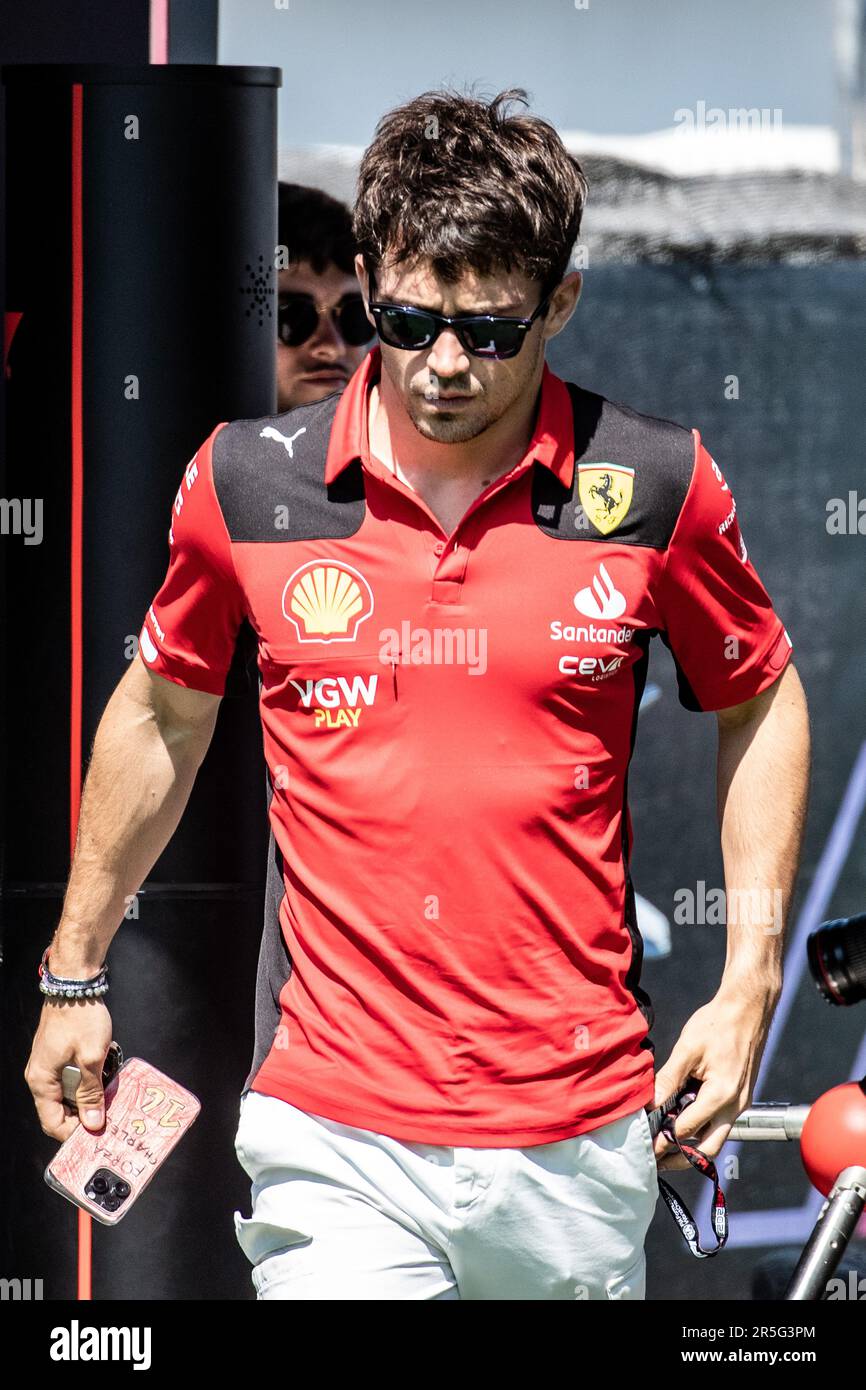Barcelona, Spanien. 02. Juni 2023. Montmelo, Barcelona, Spanien. 02. Juni 2023; #16, Charles LECLERC, MCO, Team Scuderia Ferrari, SF23, während der FIA-Weltmeisterschaft F1. Formel 1 Grand Prix von Spanien, Circuit de Catalunya in der Nähe von Montmelo - Bild mit gebührenpflichtiger Haftung - Foto: © Cristiano BARNI/ATP Images (BARNI Cristiano/ATP/SPP) Guthaben: SPP Sport Press Photo. Alamy Live News Stockfoto